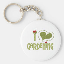 I Love Gardening Tshirts and Gifts Key Chains