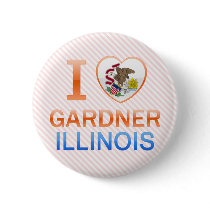I Love Gardner, IL Pinback Button