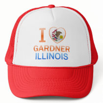 I Love Gardner, IL Trucker Hats