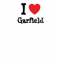 I love Garfield heart custom personalized t-shirts by funnycustomtshirts I love Garfield heart custom personalized t-shirts