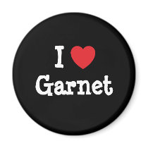 I love Garnet heart T-Shirt magnets by funnycustomtshirts I love Garnet heart T-Shirt magnets