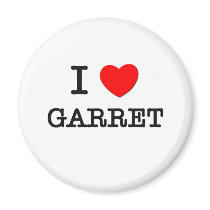 I Love Garret Magnet
