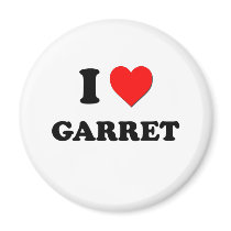 I Love Garret Magnet