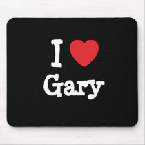 I love Gary heart custom personalized mousepads