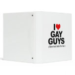 I Love Gay Guys 3 Ring Binder
