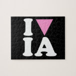 I LOVE GAY IA - WHITE -.png Jigsaw Puzzle