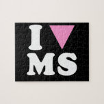I LOVE GAY MS - WHITE -.png Puzzles