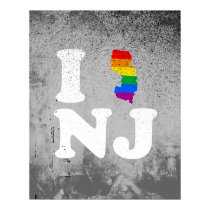 I LOVE GAY NEW JERSEY - WHITE -.png Poster