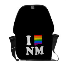 I LOVE GAY NEW MEXICO - WHITE -.png Courier Bags