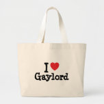 I love Gaylord heart custom personalized Tote Bags
