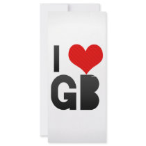 I Love GB Rack Card Template