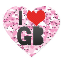 I Love GB Stickers