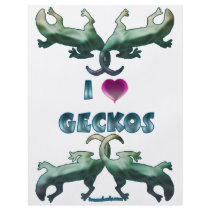 I Love Geckos flyers