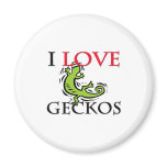 I Love Geckos Fridge Magnet