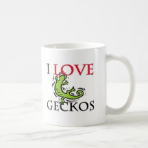 I Love Geckos Mug