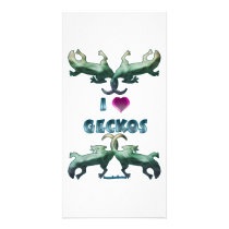I Love Geckos photo cards