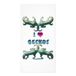 I Love Geckos Personalized Photo Card