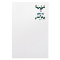 I Love Geckos Custom Stationery
