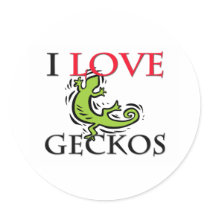 I Love Geckos stickers by tshirtshirts I Love Geckos stickers