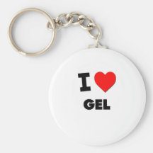 I Love Gel Key Chain