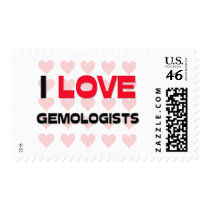 I LOVE GEMOLOGISTS postage