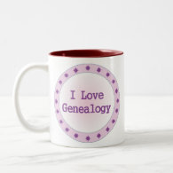 I Love Genealogy Coffee Mugs
