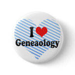 I Love Geneaology Pinback Button