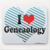 I Love Geneaology Mousepads