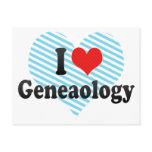 I Love Geneaology Post Card