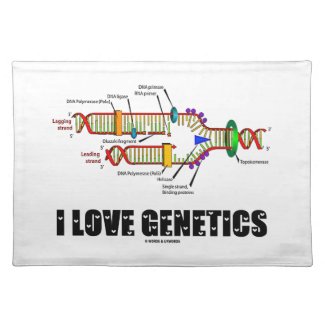 I Love Genetics (DNA Replication) Placemat