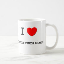 I Love Gentle Winds Beach Virgin Islands Mugs