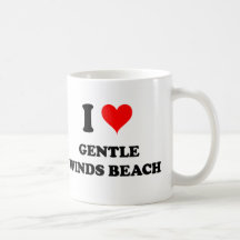 I Love Gentle Winds Beach Virgin Islands Mugs