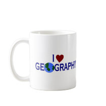 I Love Geography mugs