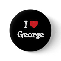 I love George heart custom personalized buttons by funnycustomtshirts I love George heart custom personalized buttons