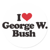 Ich liebe George W Bush sticker
