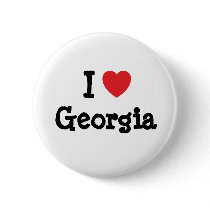 I love Georgia heart T-Shirt buttons by funnycustomtshirts I love Georgia heart T-Shirt buttons