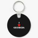 I Love Georgia keychains