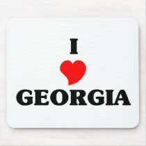 I Love Georgia mousepads by repofcountries I Love Georgia mousepads