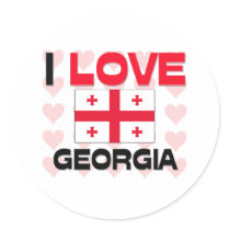 I Love Georgia stickers by tshirtshirts I Love Georgia stickers