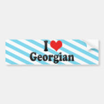 I Love Georgian Bumper Sticker