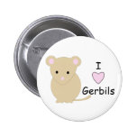 I Love Gerbils Pin