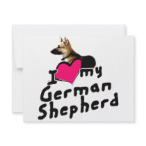 I love German Shepherds! invitations