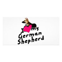 I love German Shepherds! photo cards