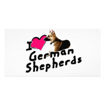 I love German Shepherds! photo cards