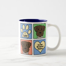 I Love German Shorthaired Pointers Coffee Mug