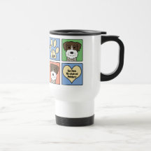 I Love German Wirehaired Pointers Mugs