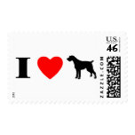 I Love German Wirehaired Pointers Postage Stamps