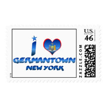 I love Germantown, New York Stamps