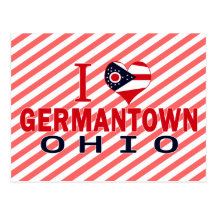 I love Germantown, Ohio Postcard
