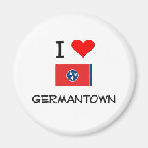 I Love Germantown Tennessee Magnet